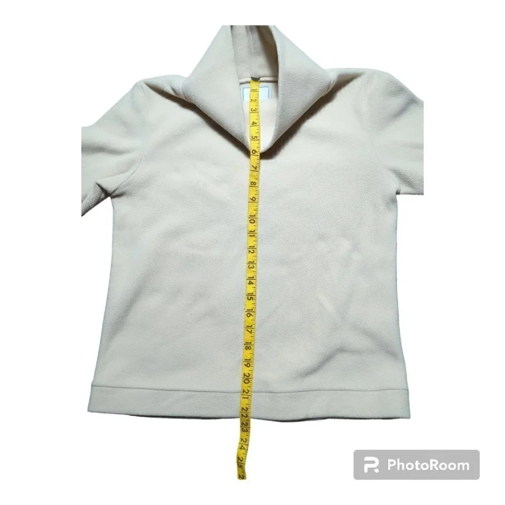 Dudley Stephens Baldwin Turtleneck In Terry Fleece Small Size  Gray/ light tan